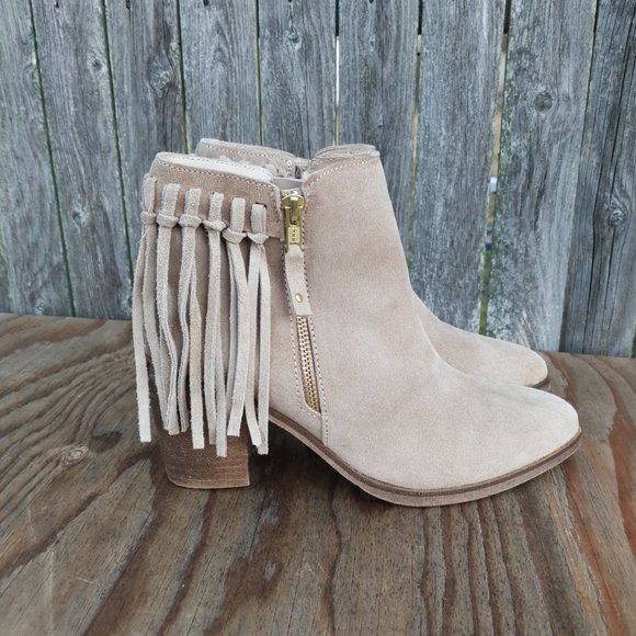 ASOS Shoes - ASOS RHYMES Suede Fringe Ankle Boots Size 7